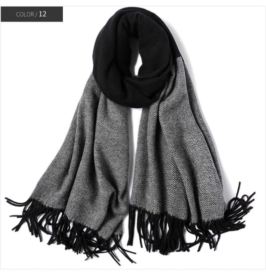 Bufanda de Lana Escocesa Gruesa Otoño-Invierno Unisex - Image 13