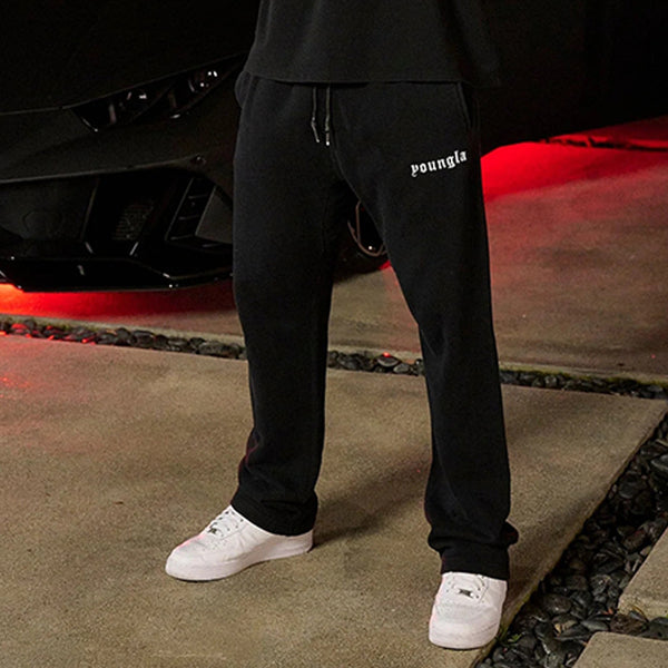 Pantalones Deportivos de Algodón para Hombre - Corte Recto Amplio y Cómodo - Image 6