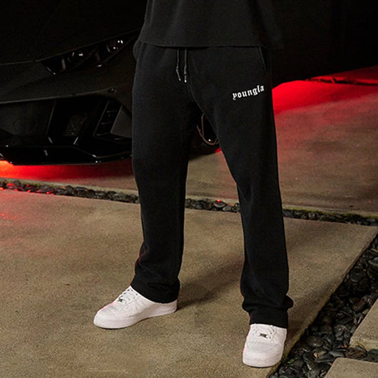 Pantalones Deportivos de Algodón para Hombre - Corte Recto Amplio y Cómodo - Image 6