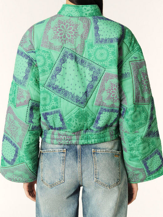 Chaqueta Acolchada de Algodón con Cierre y Estampado - Image 17