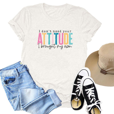 Playera de Algodón Estampada para Mujer Manga Corta - Image 15