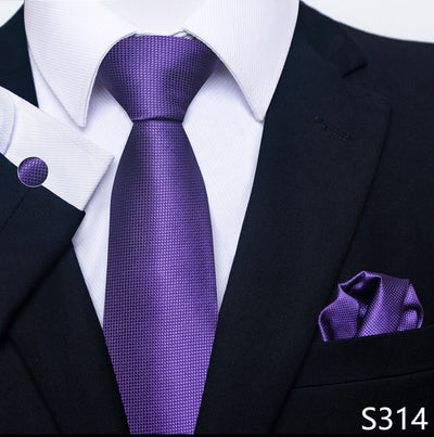 Conjunto Completo de Accesorios Ejecutivos: Corbata, Pañuelo y Gemelos Formales - Image 57