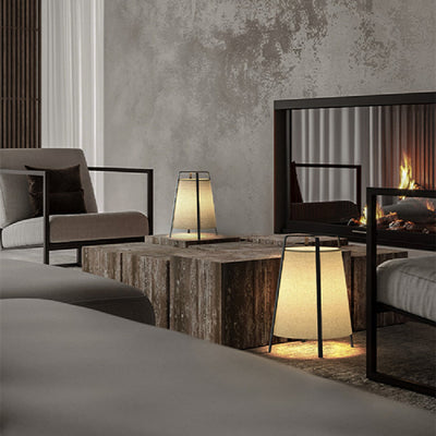 Lámpara de Piso Wabi-sabi Estilo Chino Moderno para Sala de Estar