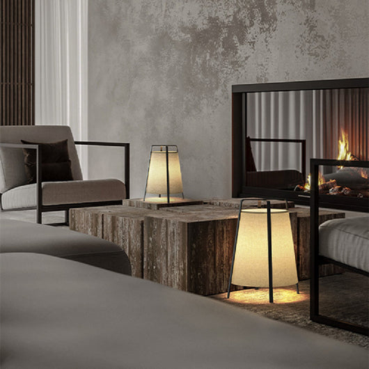 Lámpara de Piso Wabi-sabi Estilo Chino Moderno para Sala de Estar