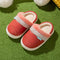 Pantuflas Infantiles Impermeables de Cuero PU con Forro de Algodón