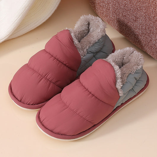 Zapatillas de Casa Invierno Terciopelo Impermeables Algodón - Image 4