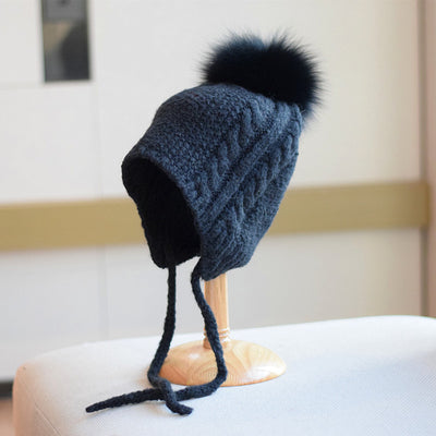 Gorro de Lana Trenzado para Mujer - Diseño Elegante y Cálido - Image 5