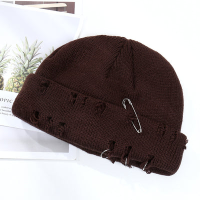 Gorro Tejido Hip Hop con Anillo Decorativo para Hombre y Mujer - Image 20