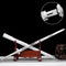Sabre Horizontal Forjado à Mão em Aço com Alto Teor de Manganês - Réplica da Dinastia Tang para Prática