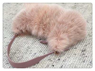 Bolso de Mano Elegante con Detalles de Piel de Zorro y Cierre Innovador - Image 8