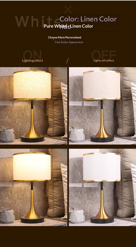 Lámpara de Mesa Minimalista con Sensor Táctil y Atenuador de Luz - Image 11
