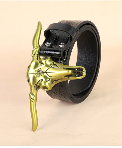 Cinturón para Hombre con Hebilla Cabeza de Vaca - Image 16
