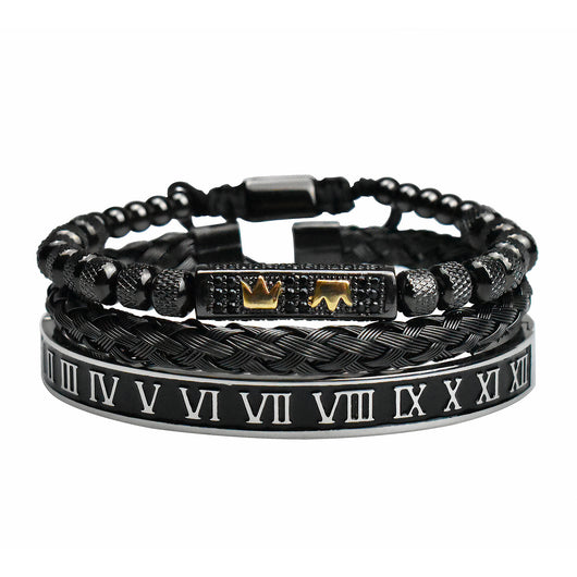 Pulsera Tejida con Cuentas de Piña y Cristales Micropavé - Image 4