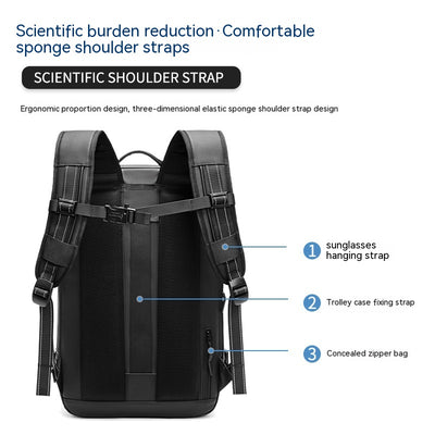 Mochila de Viaje Minimalista de Gran Capacidad Multifuncional para Hombre - Image 5