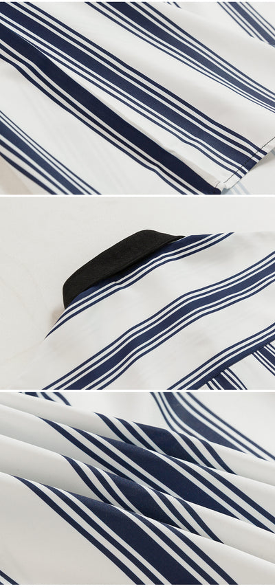 Camisa Hombre Rayas Manga Larga Primavera Otoño - Image 8