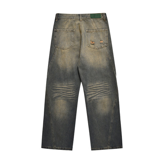 Pantalón Denim Recto Holgado con Bolsillos Fashion National - Image 2