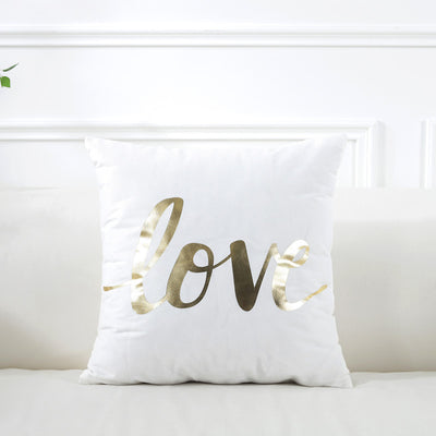 Funda de Almohada Dorada Super Suave para el Hogar - Image 8