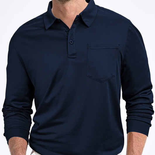 Camisa Suelta de Manga Larga en Color Sólido para Hombre - Image 5