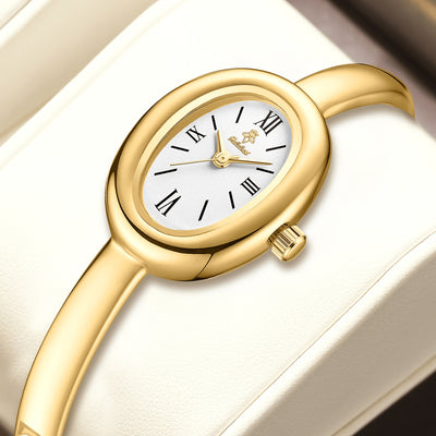 Reloj de Cuarzo Ovalado Retro Multifuncional para Mujer - Image 2