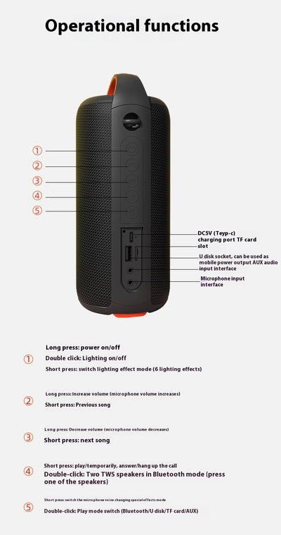 Parlante Bluetooth de Alta Potencia para el Hogar - Image 11