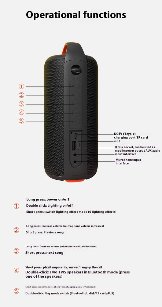 Parlante Bluetooth de Alta Potencia para el Hogar - Image 11