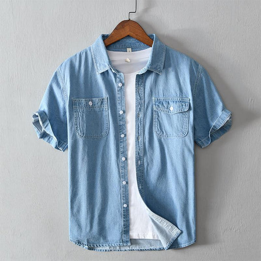 Camisa Chaqueta Denim de Algodón para Hombre - Estilo Verano - Image 4
