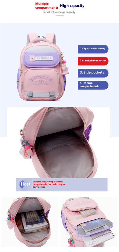 Mochila Escolar de Gran Capacidad - Alivio de Carga para Estudiantes - Image 35