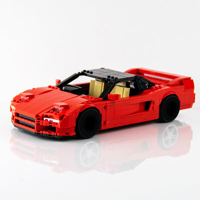 Bloques de Construcción Modelo Auto Rojo - Juego de Armado Plástico