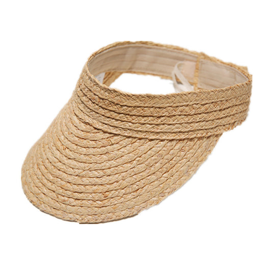 Visera Tejida a Mano en Rafia Natural para Mujer - Protección Solar Estival - Image 3