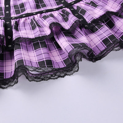 Falda Plisada con Estampado Lattice - Image 13