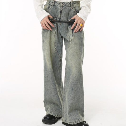 Jeans Hip Hop Hombre Cintura Suelta Diseño Verano - Image 13