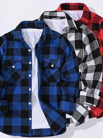 Camisa Franela Cuadros Hombre Corte Relajado - Image 6