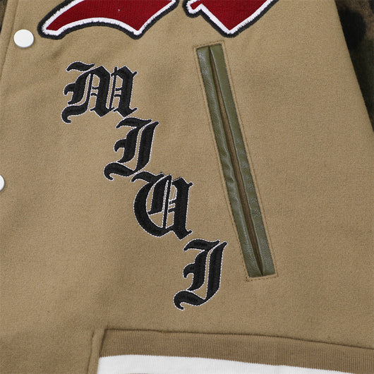 Uniforme de Béisbol Camuflaje Patchwork para Hombre - Image 3
