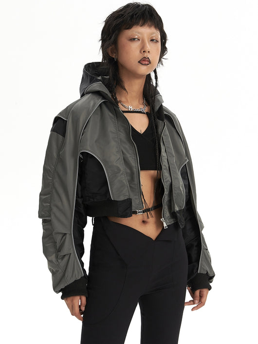 Chaqueta Bomber MA-1 con Detalles Reflectantes - Image 6