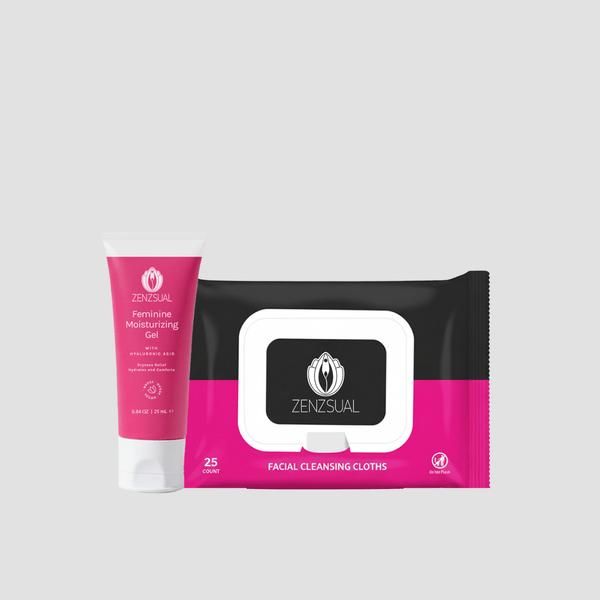Gel com ácido hialurônico versão viagem + 1 pacote de lenços umedecidos
