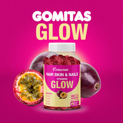 Evolution GLOW - Vitaminas para Cabelo, Pele e Unhas