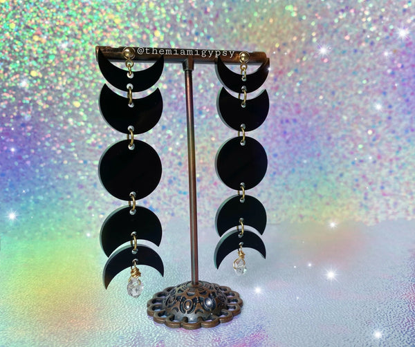 Brincos Herkimer Fase da Lua