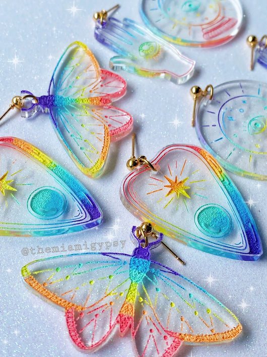 Rainbow Witch Earrings - Tekeno