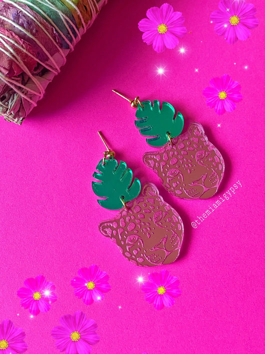 Tropical Leopard Earrings - Tekeno