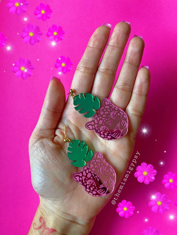 Tropical Leopard Earrings - Tekeno