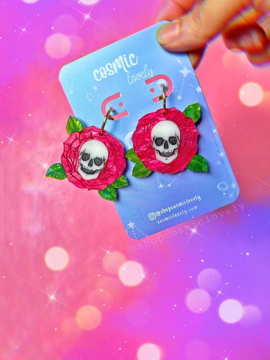 Halloween Rose Earrings - Tekeno