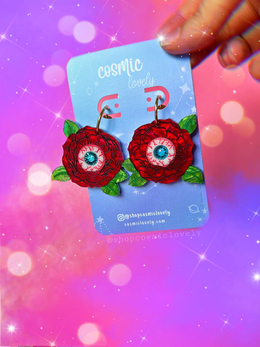 Halloween Rose Earrings - Tekeno