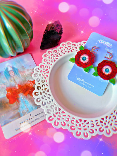 Halloween Rose Earrings - Tekeno