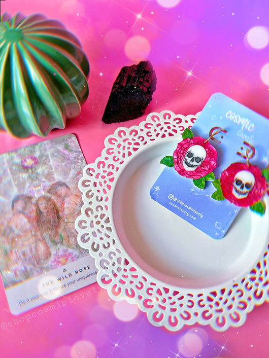 Halloween Rose Earrings - Tekeno