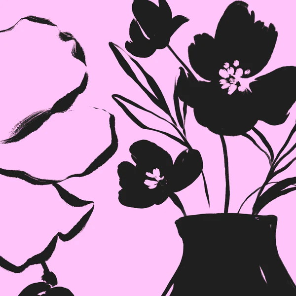 Biquíni Tanga Rosa Floral
