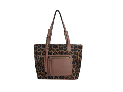 AR New York - Bolsa Tote Clássica Estampa de Leopardo