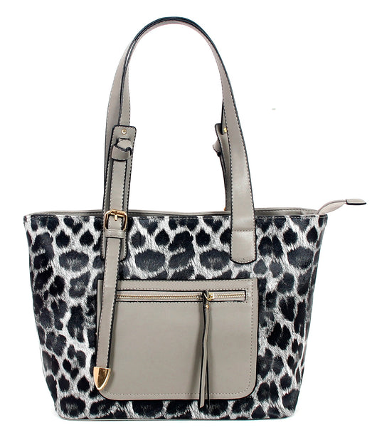 AR New York - Bolsa Tote Clássica Estampa de Leopardo