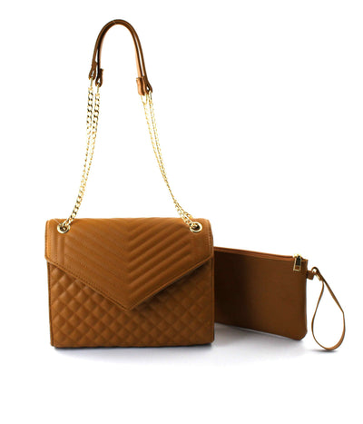 AR New York - 2-in-1 Classic Quilted Handbag