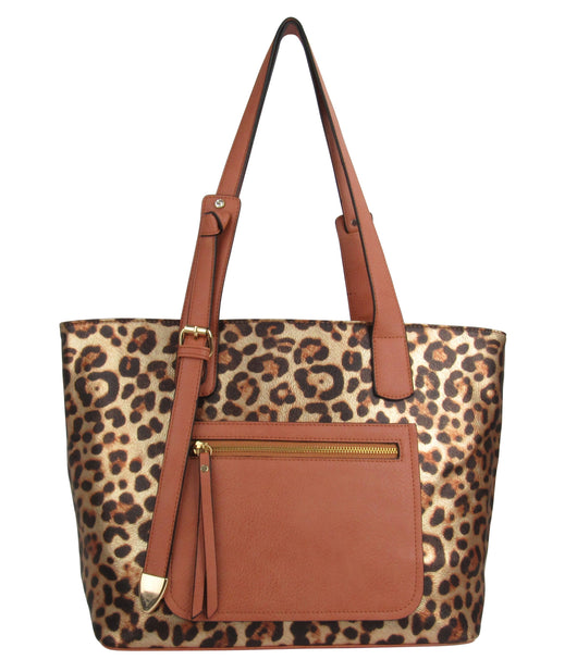 AR New York - Bolsa Tote Clássica Estampa de Leopardo