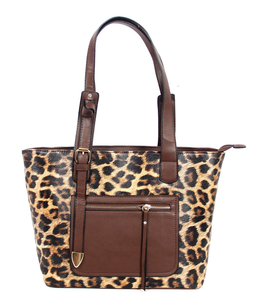 AR New York - Bolsa Tote Clássica Estampa de Leopardo